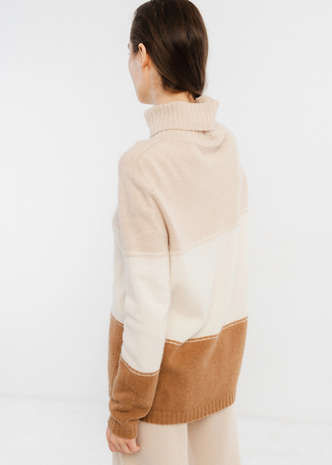 Margot Block Cashmere Blend - Camel Mix