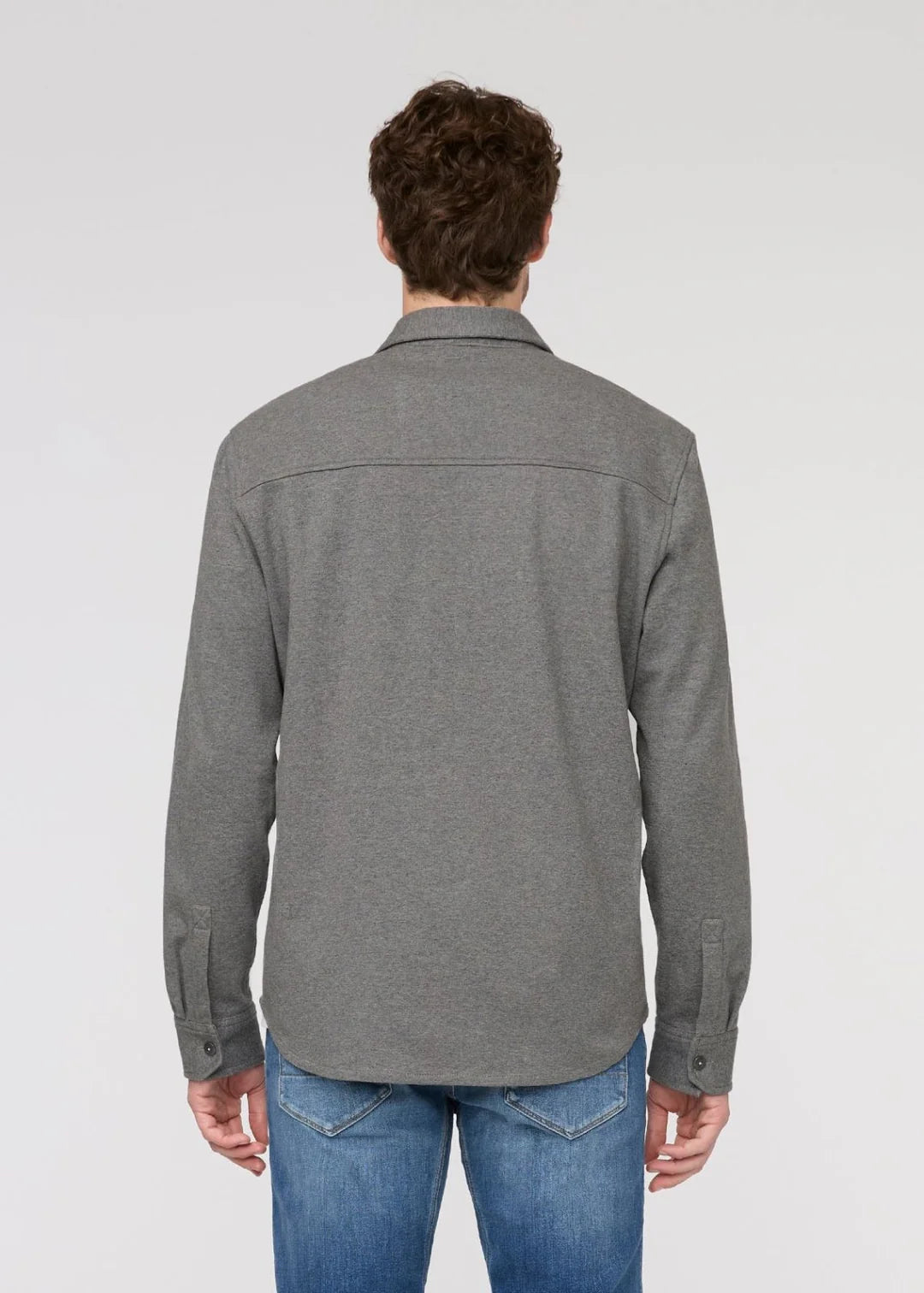 Performance Flannel Button Down - Heather Grey