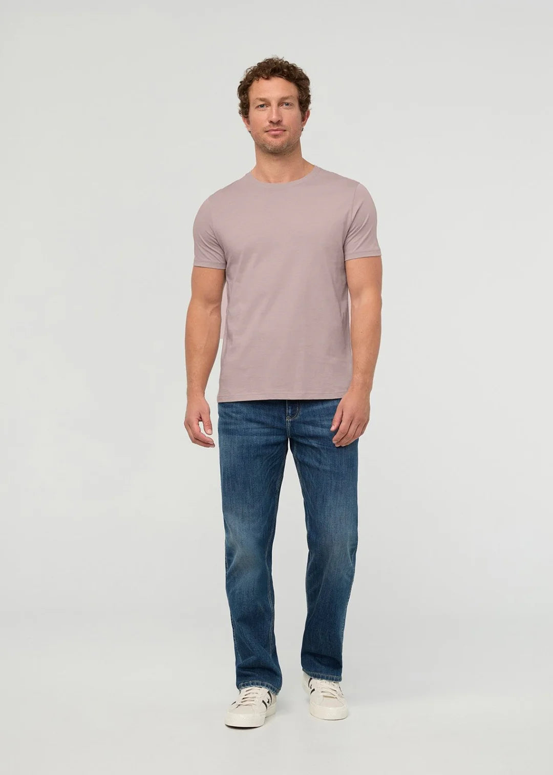 Men's 100% Pima Cotton Tee - Mauve