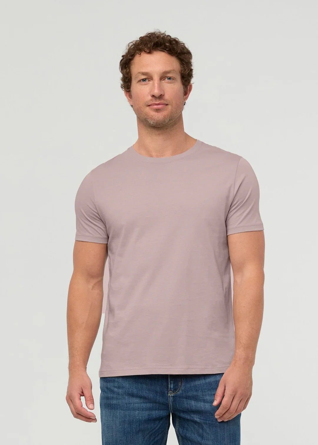 Men's 100% Pima Cotton Tee - Mauve