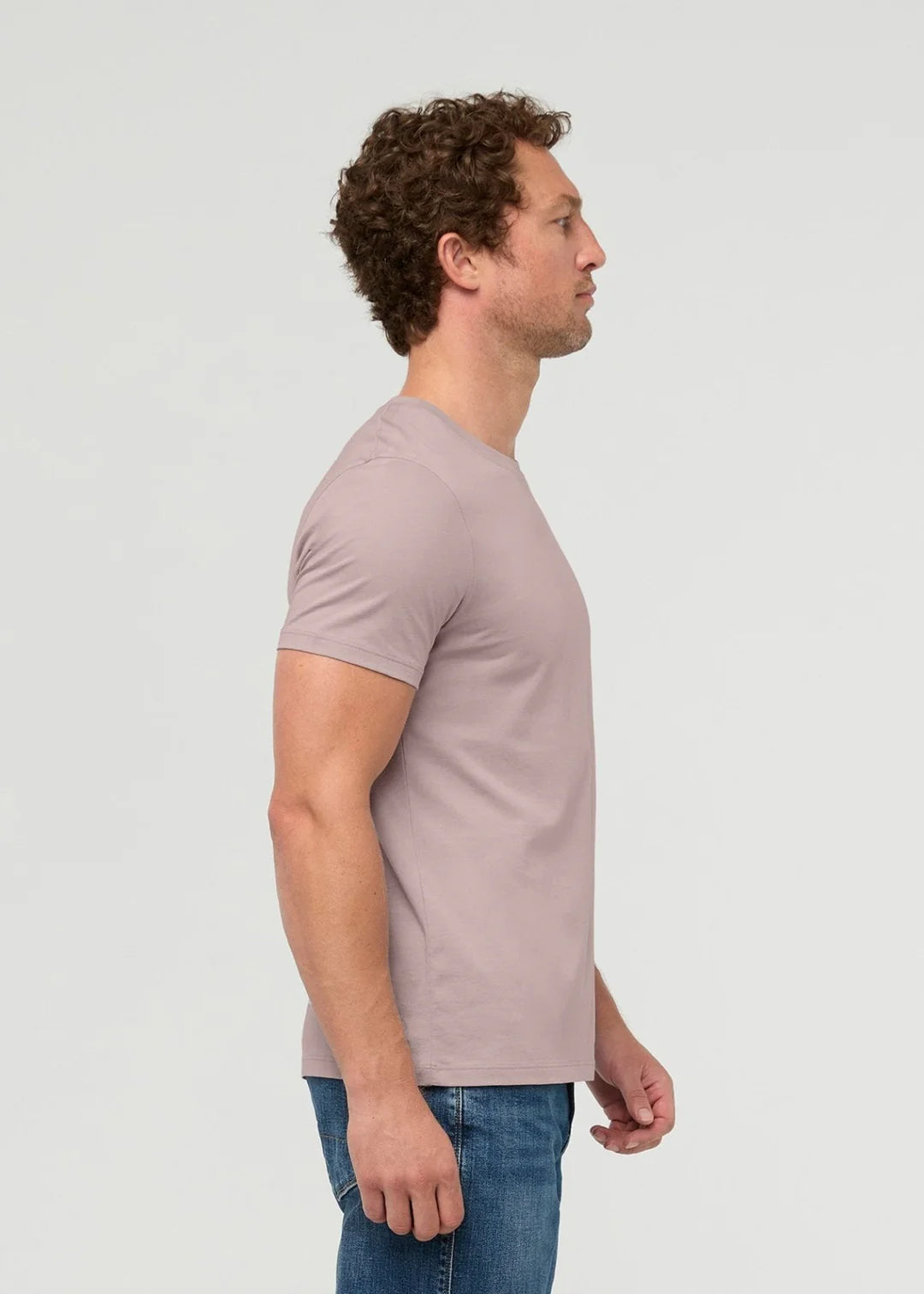 Men's 100% Pima Cotton Tee - Mauve