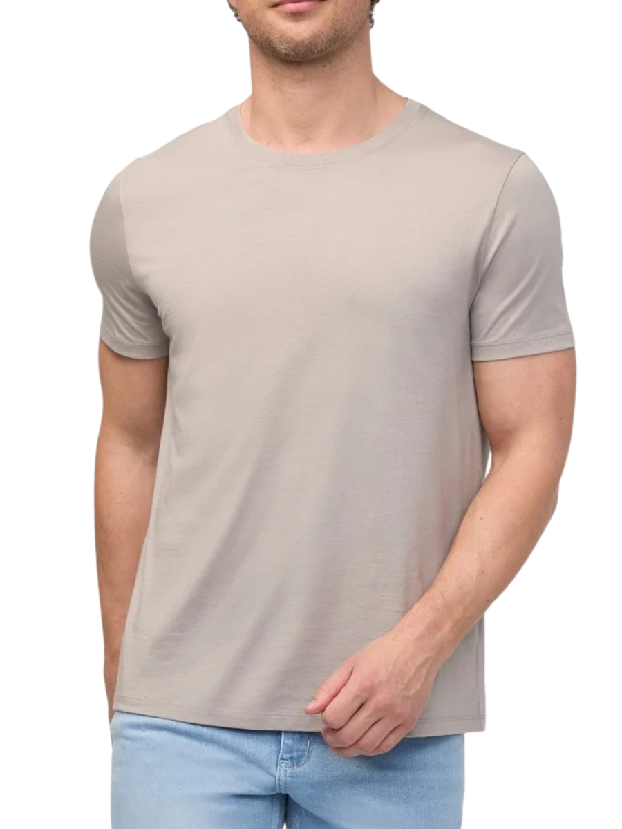 Men's 100% Pima Cotton Tee - Stone