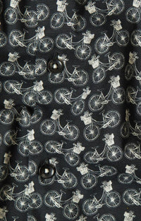 Printed Bicycles Woven Poplin Shirt