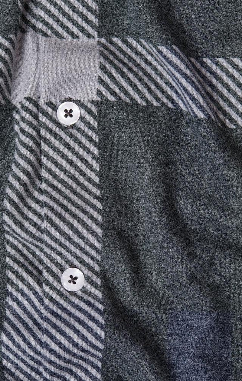 Jumbo Charcoal Tonal Plaid Shirt