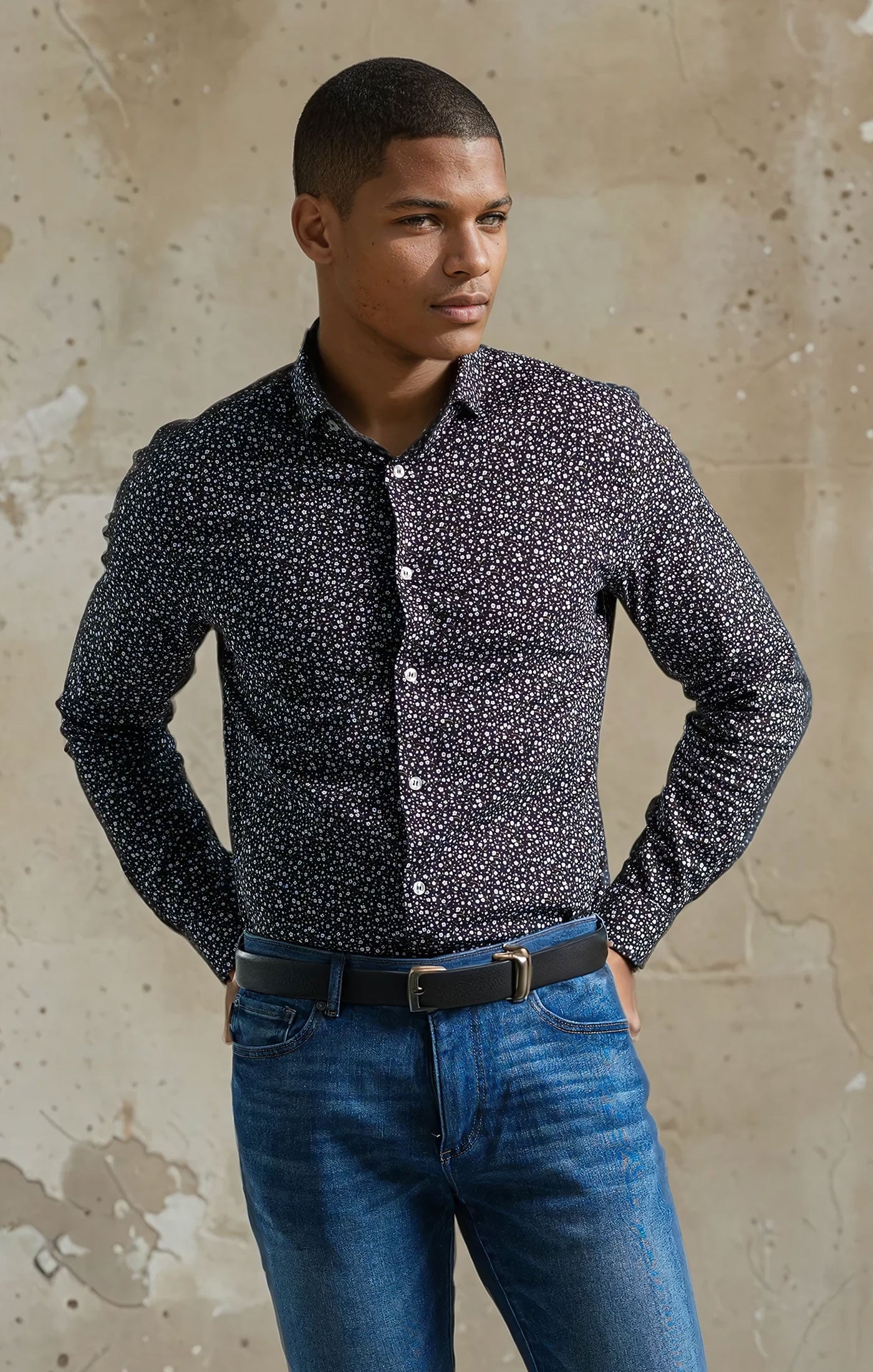 Nova TENCEL™ Meadow Ditsy - Black