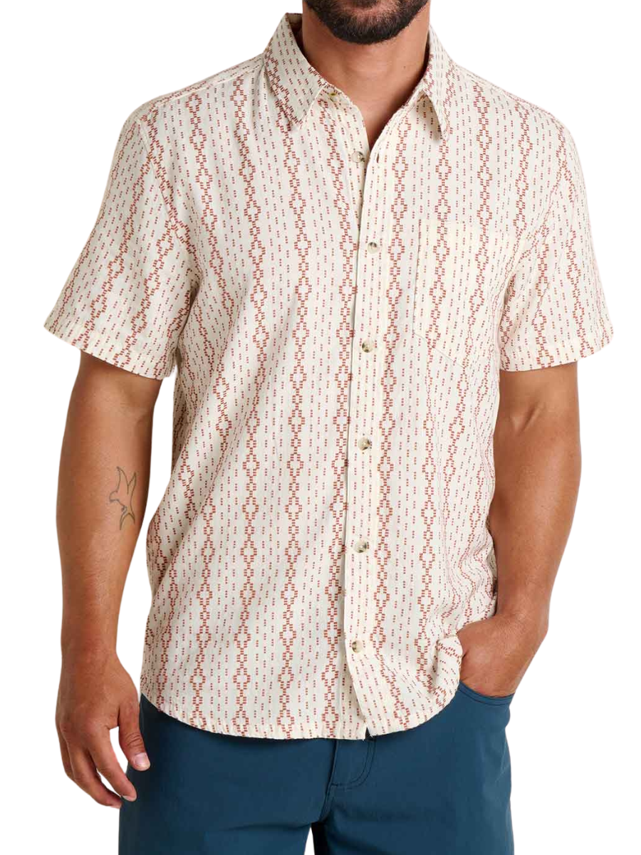 Men's Treescape 100% Cotton Shirt- Salt