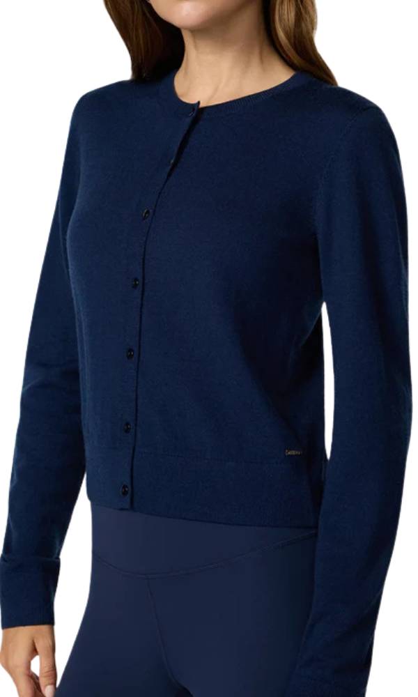 Merino Cardigan- Navy