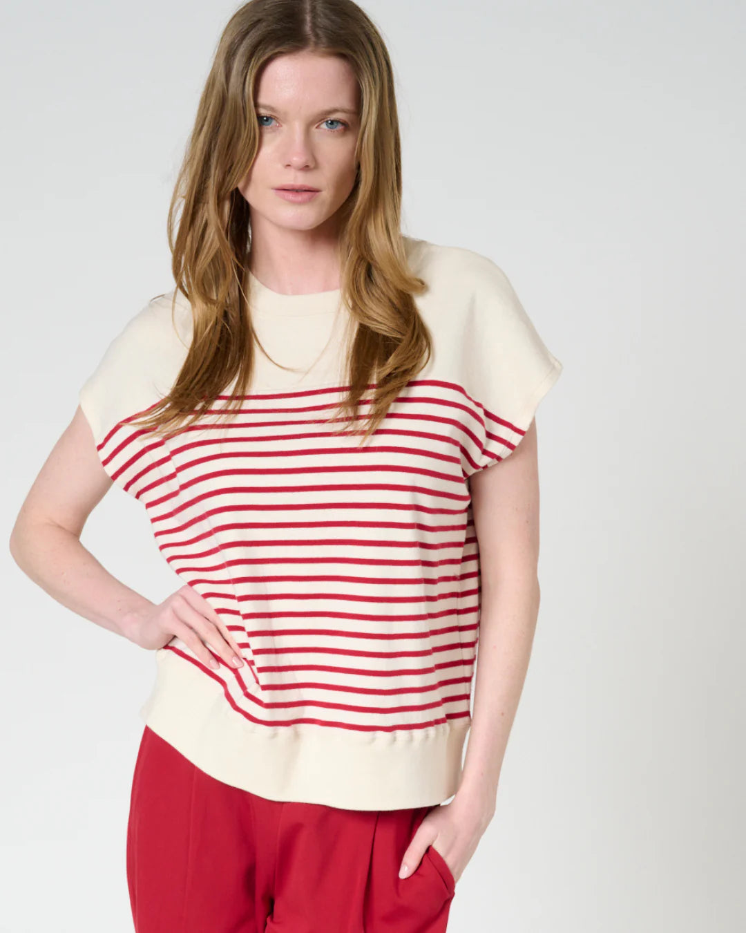 Miranda Oversized Vest - Red