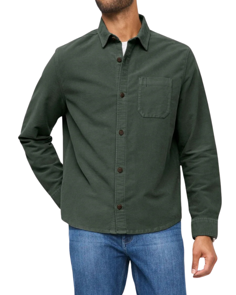 Moleskin Shirt in Peat