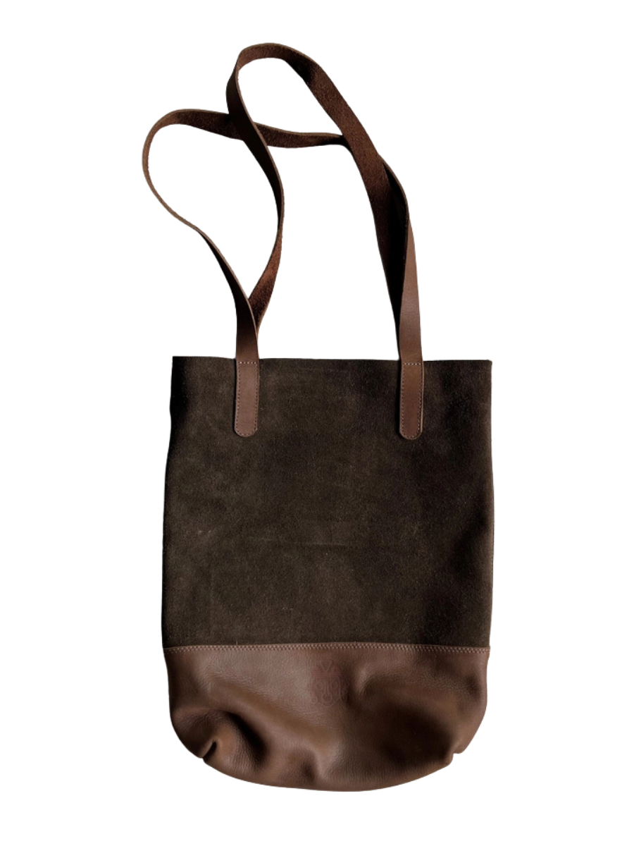 Muskoka Handmade Leather Tote - Chocolate Brown