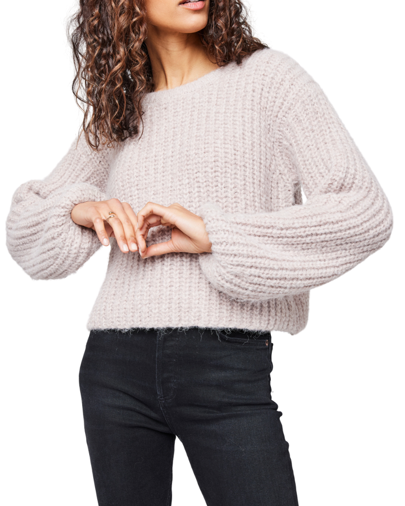 Nadia Sweater in Heather Pearl