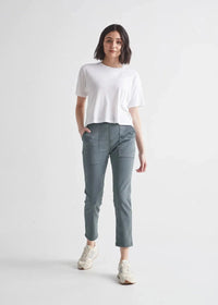 No Sweat Everyday Crop Pant by DU/ER in Storm
