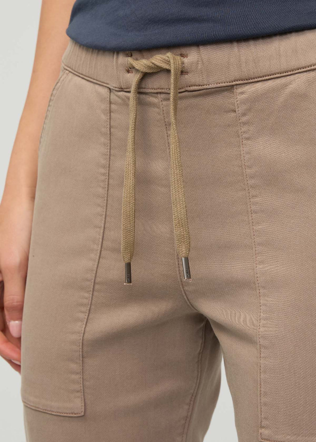 Cropped No Sweat TENCEL™ Blend Harbour Pant - Desert Sand