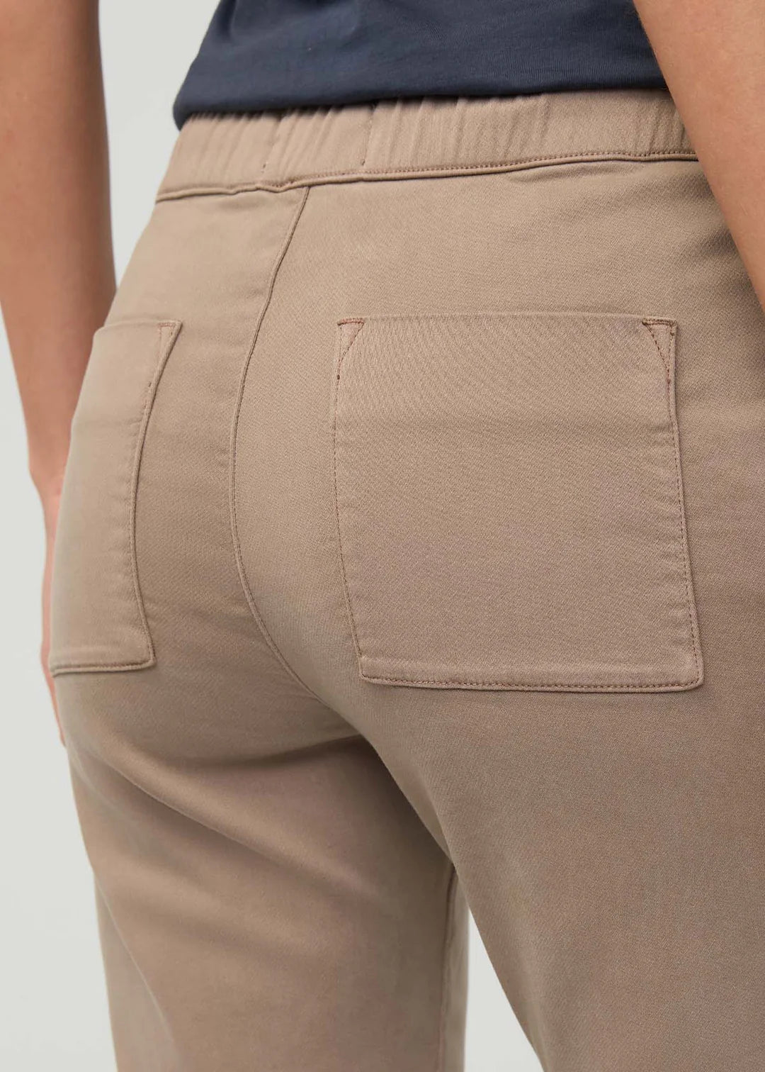 Cropped No Sweat TENCEL™ Blend Harbour Pant - Desert Sand