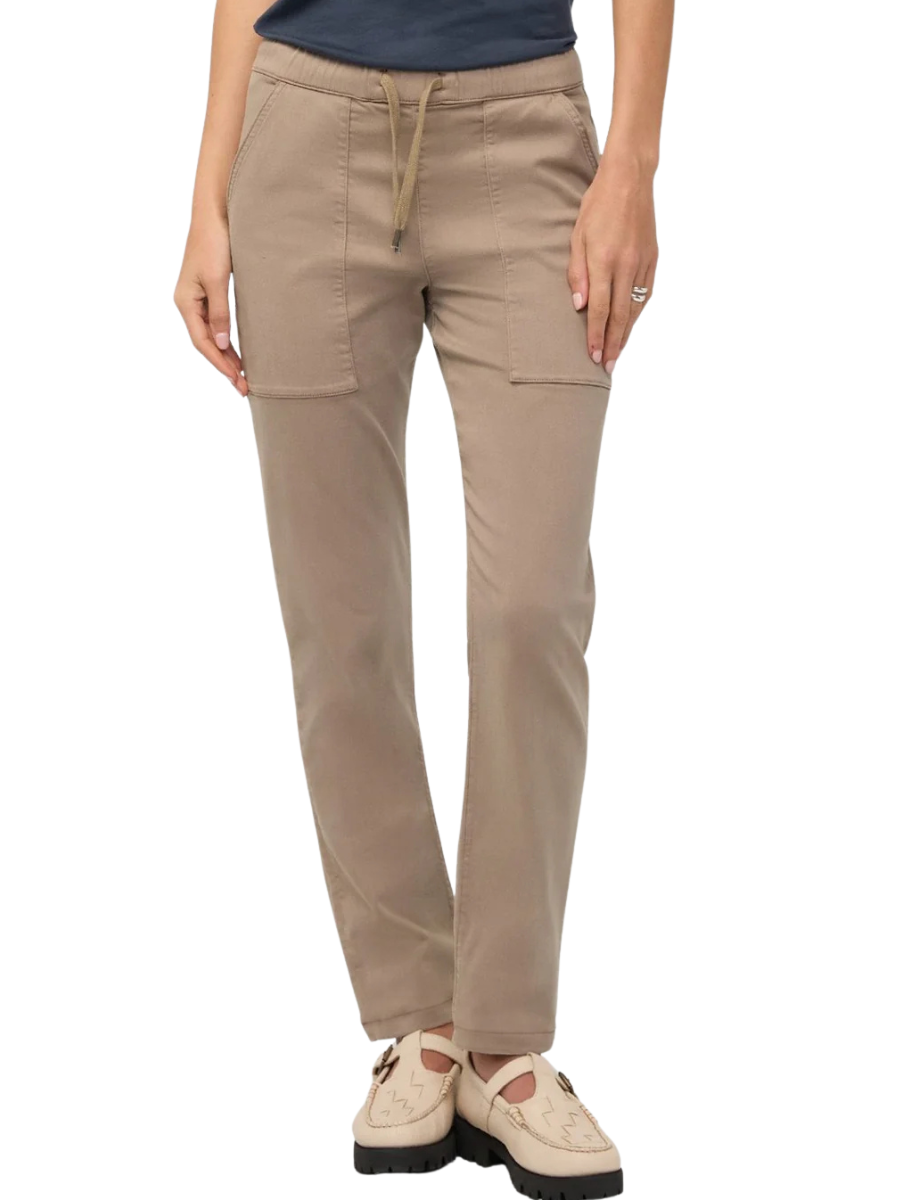 Cropped No Sweat TENCEL™ Blend Harbour Pant - Desert Sand