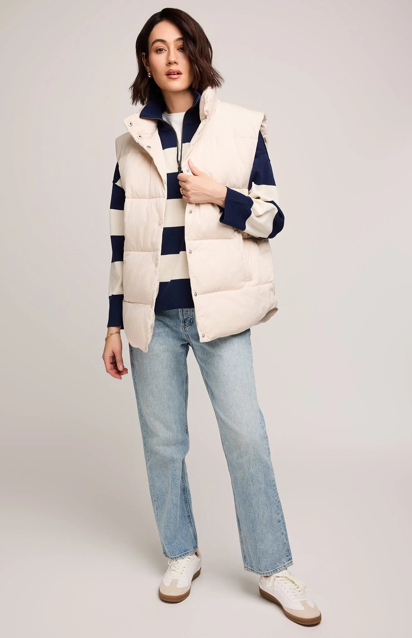 Nora Puffer Vest  - Soft Cream