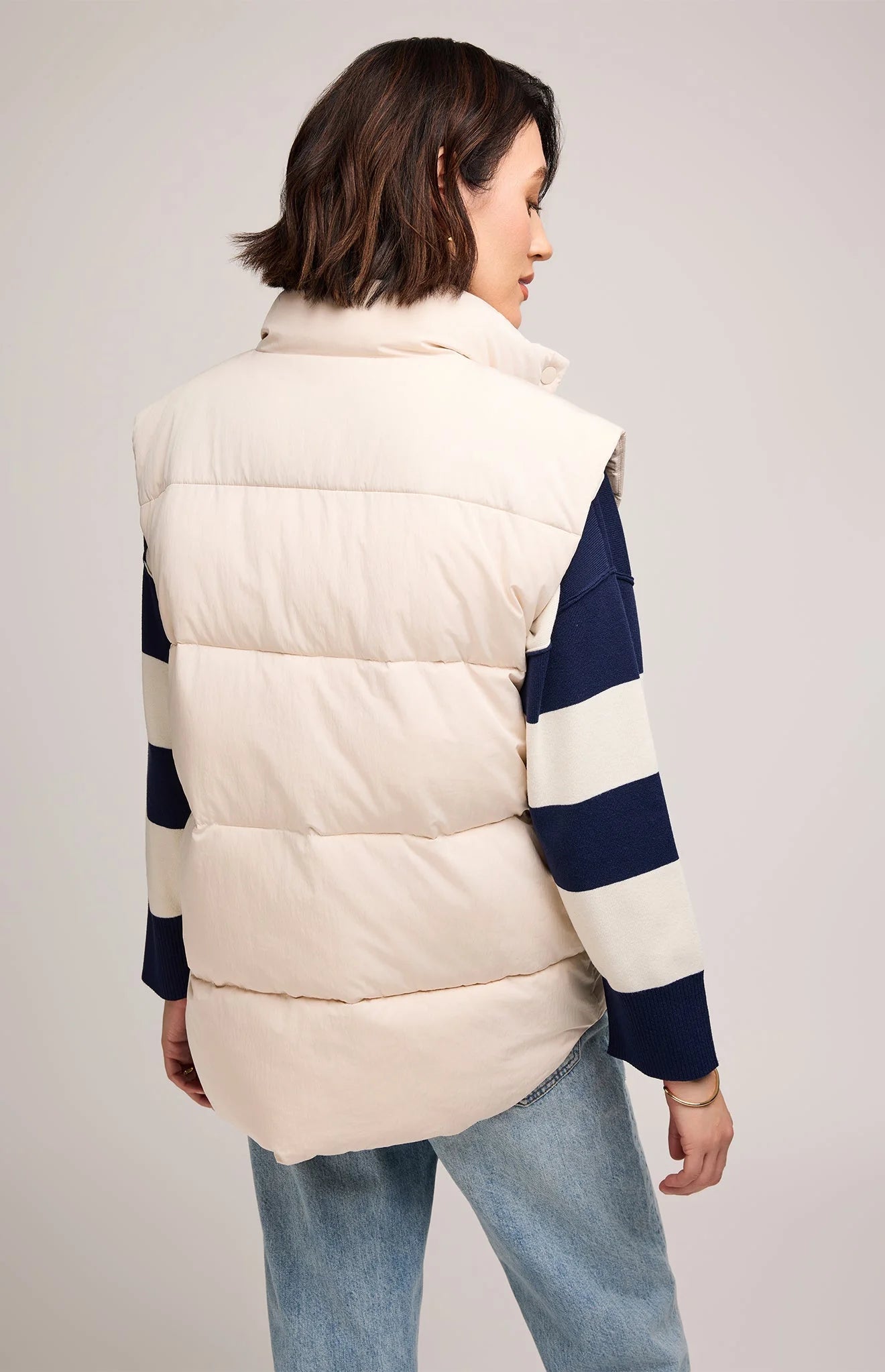 Nora Puffer Vest  - Soft Cream