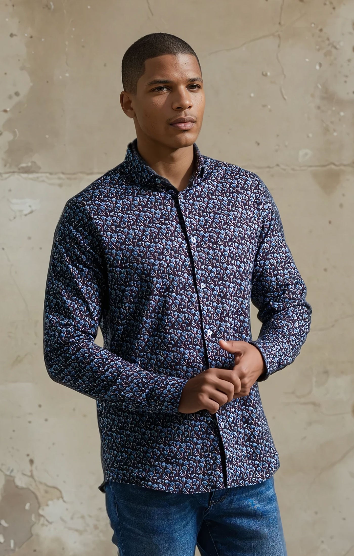 Nova TENCEL™ Snowbrush Shirt - Navy