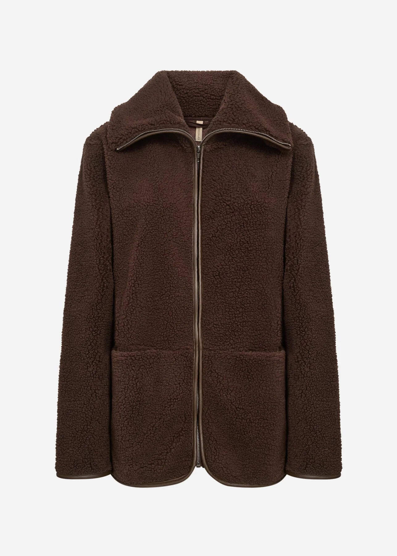 Onyx Teddy Zip-Up Jacket - Chocolate Brown