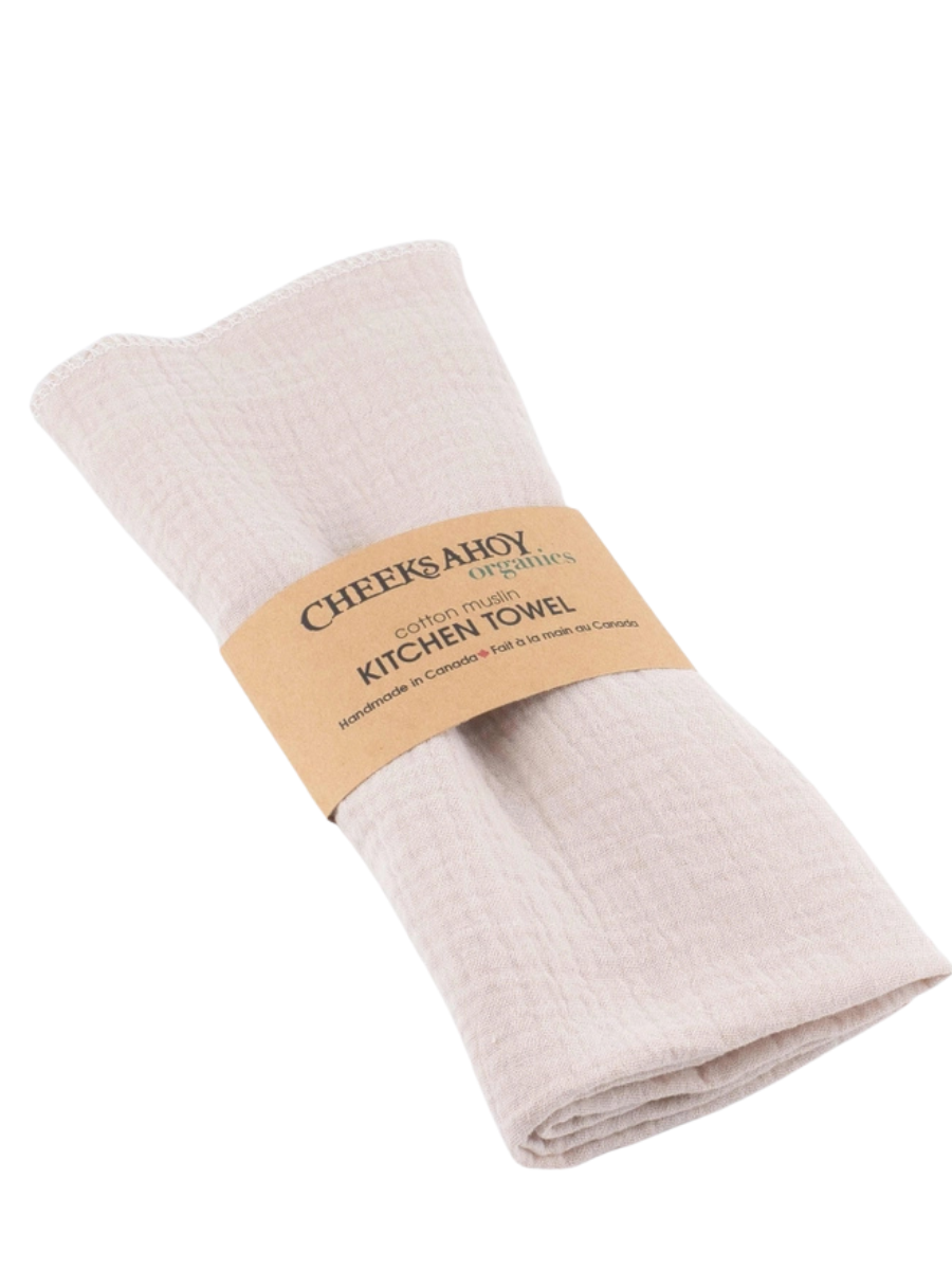 Organic Muslin Cotton Kitchen Cloth - Biscotti
