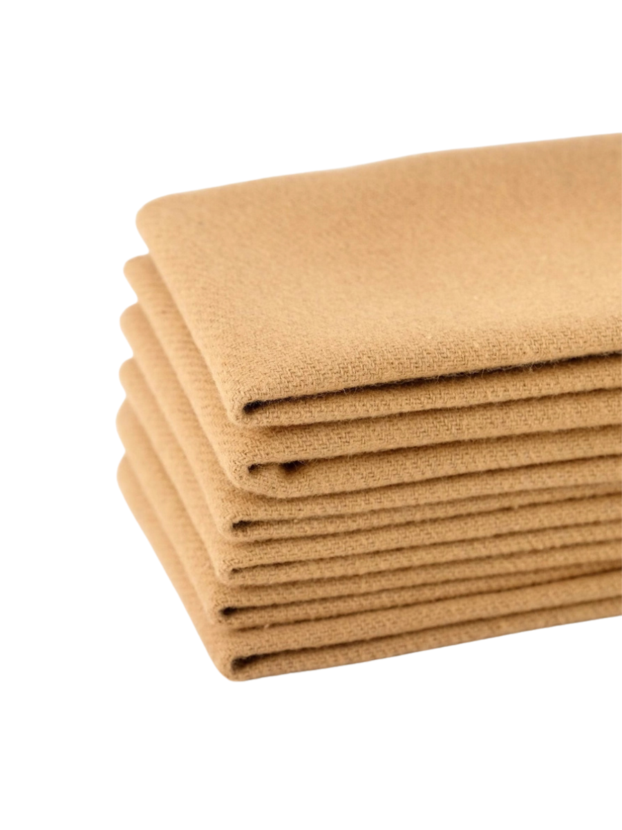 Organic Muslin Non-Paper Towels - Caramel