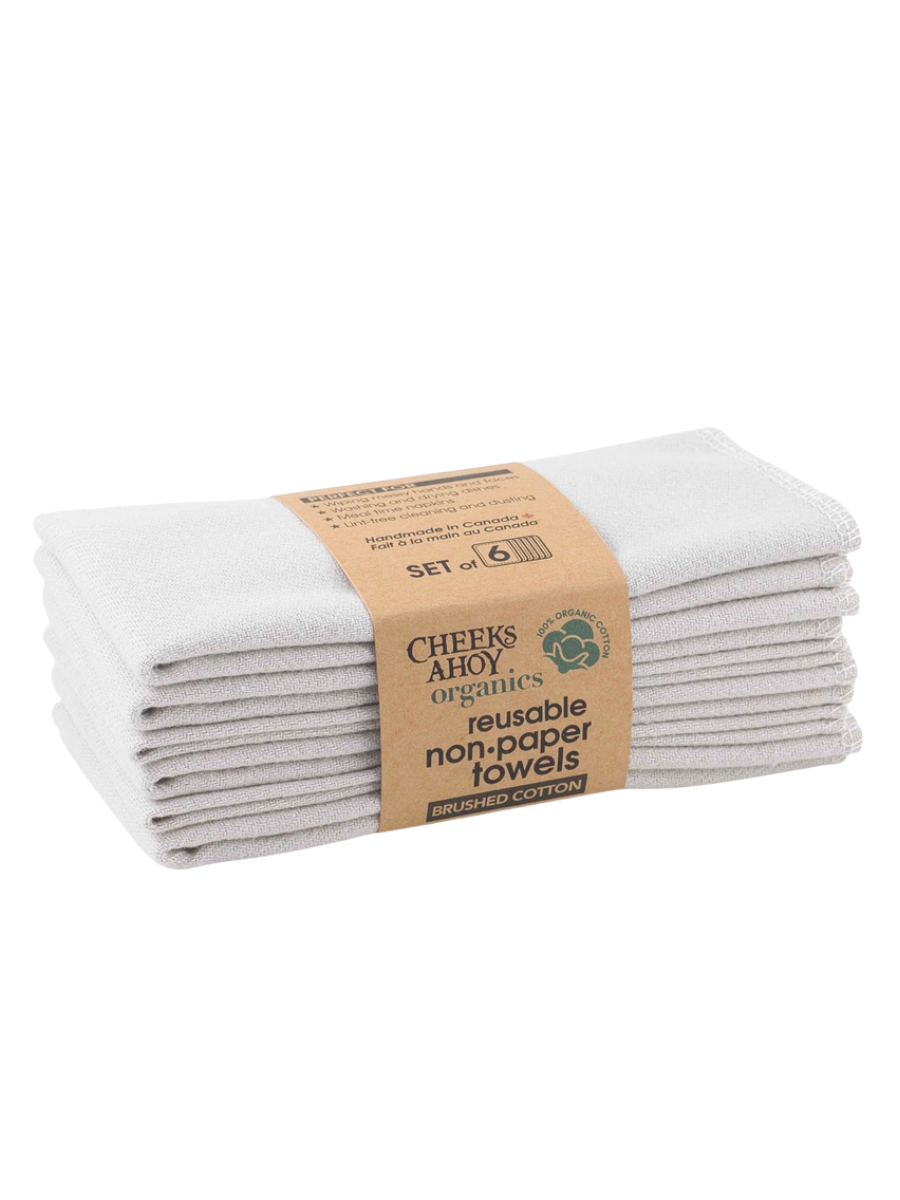 Organic Muslin Non-Paper Towels - Oat