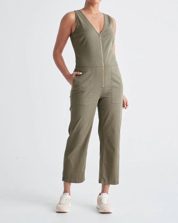 Performance Live Free Jumpsuit in Olive