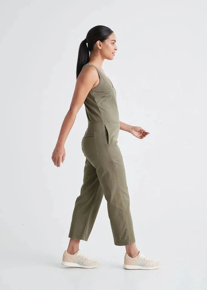 Performance Live Free Jumpsuit in Olive