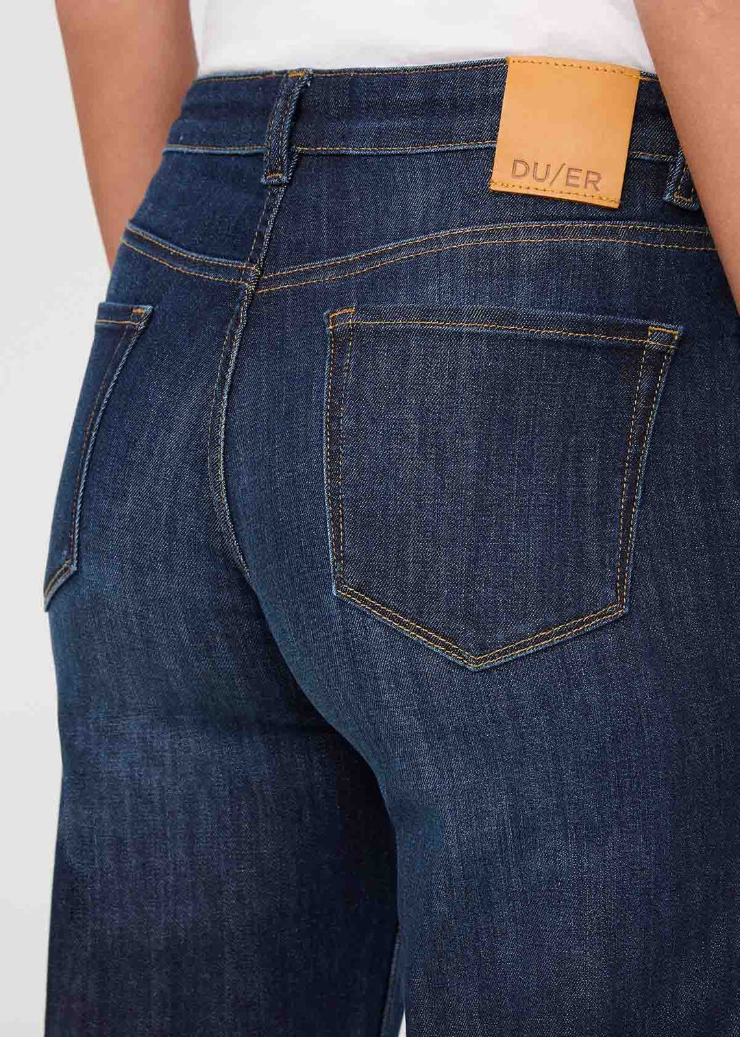 Performance Mid-Rise Straight Leg - Marina Blue
