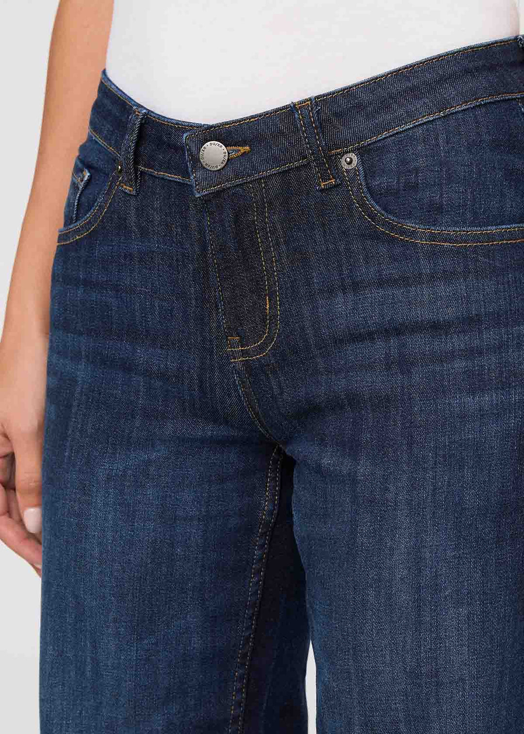 Performance Mid-Rise Straight Leg - Marina Blue