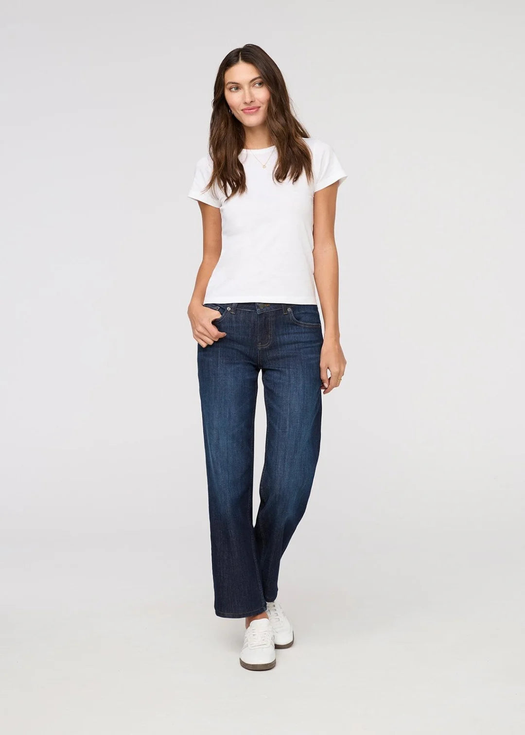 Performance Mid-Rise Straight Leg - Marina Blue