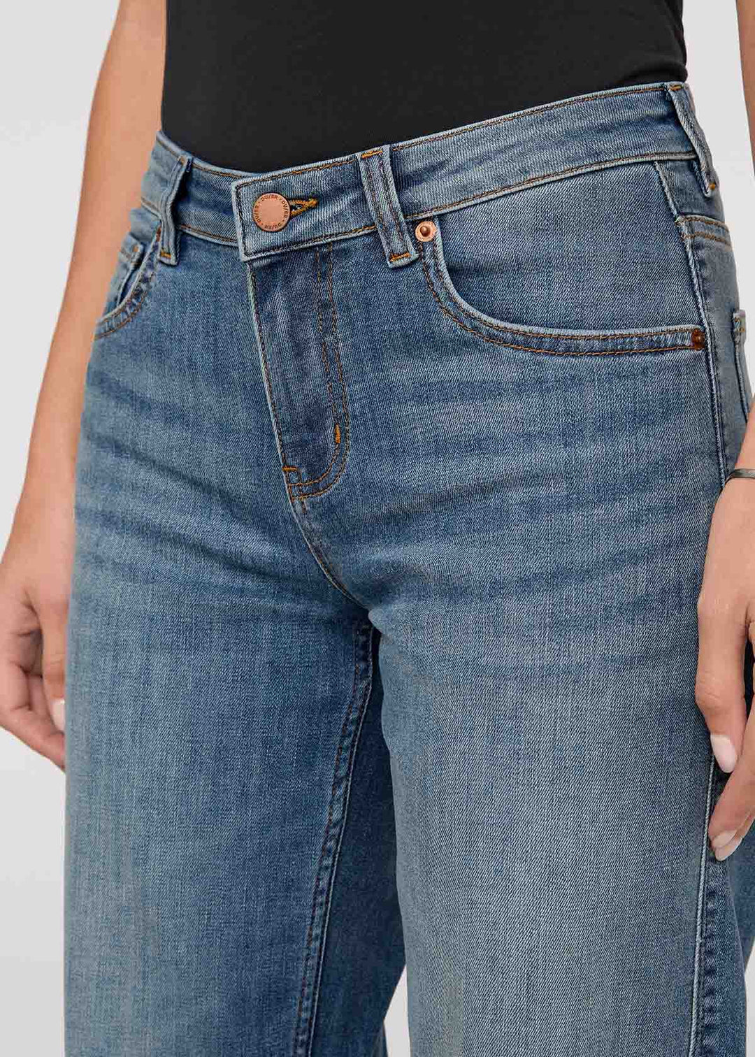 Performance Mid-Rise Straight Leg - Blue Ash