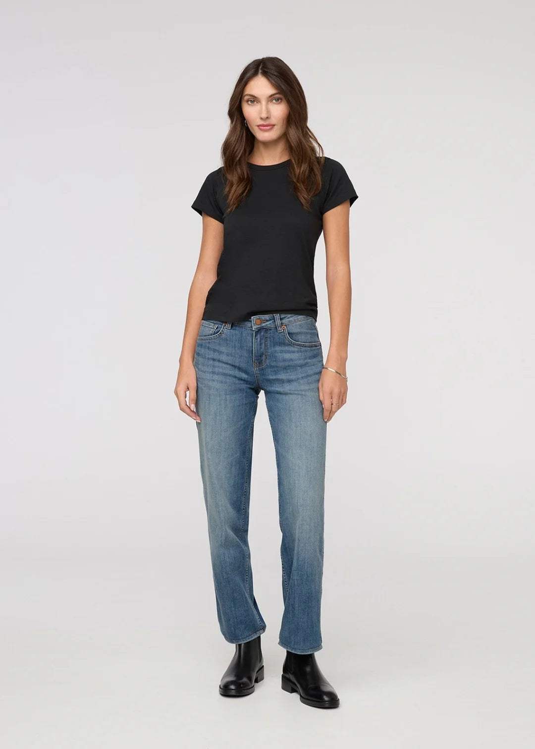 Performance Mid-Rise Straight Leg - Blue Ash