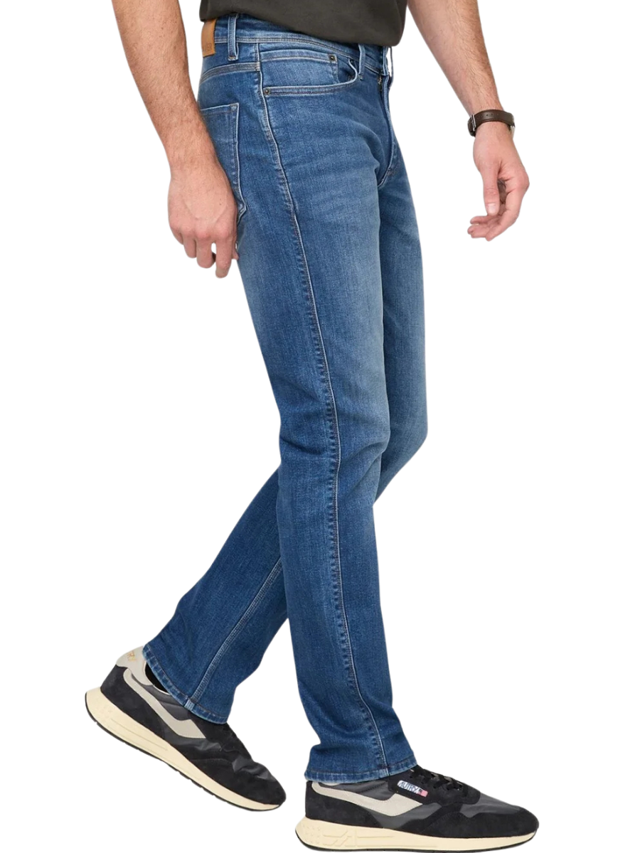Perf Denim+ Slim Straight- Alpine Indigo