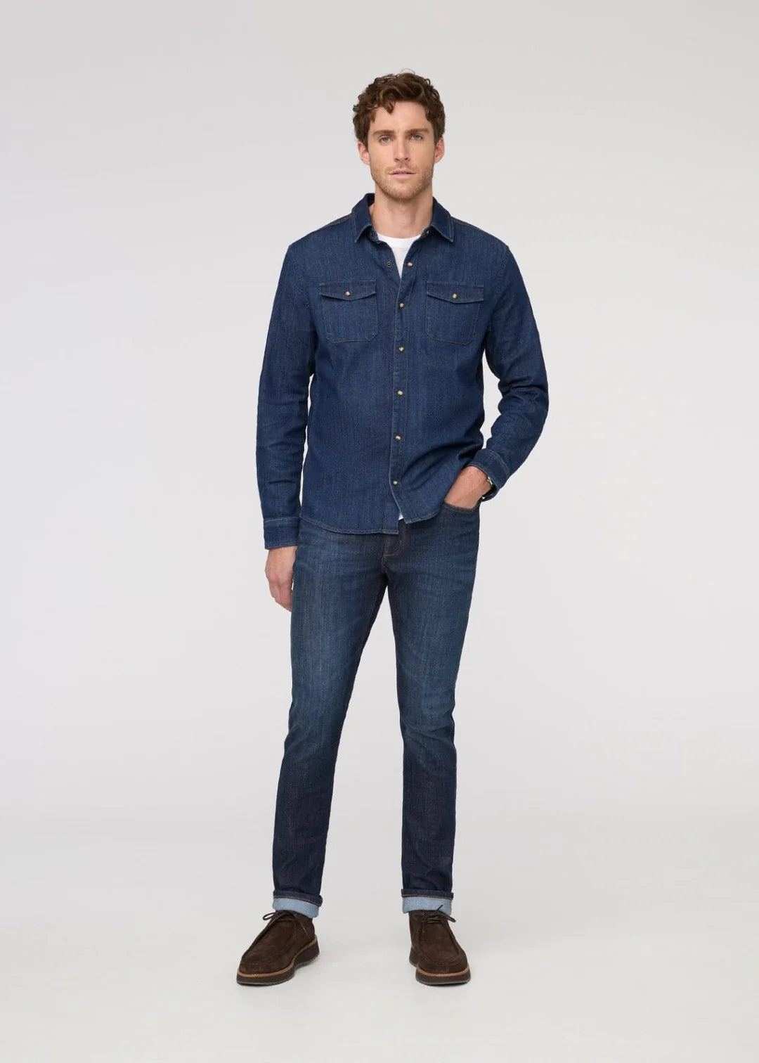 Performance Denim Lite Shirt- Dark Stone