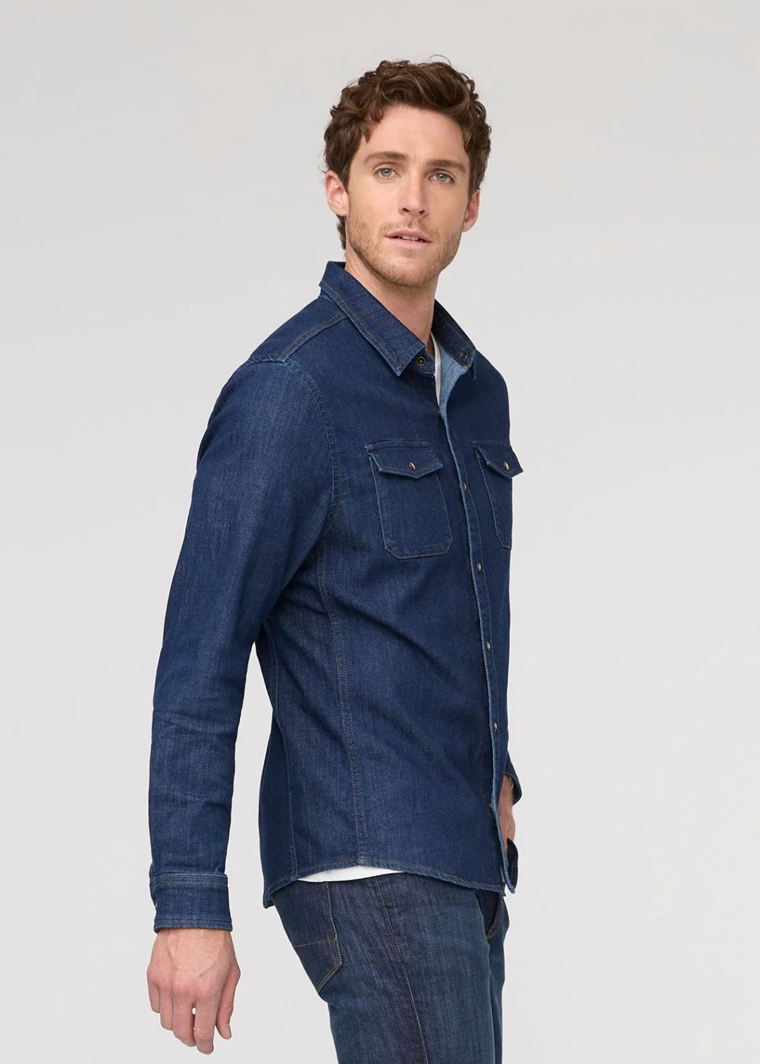 Performance Denim Lite Shirt- Dark Stone