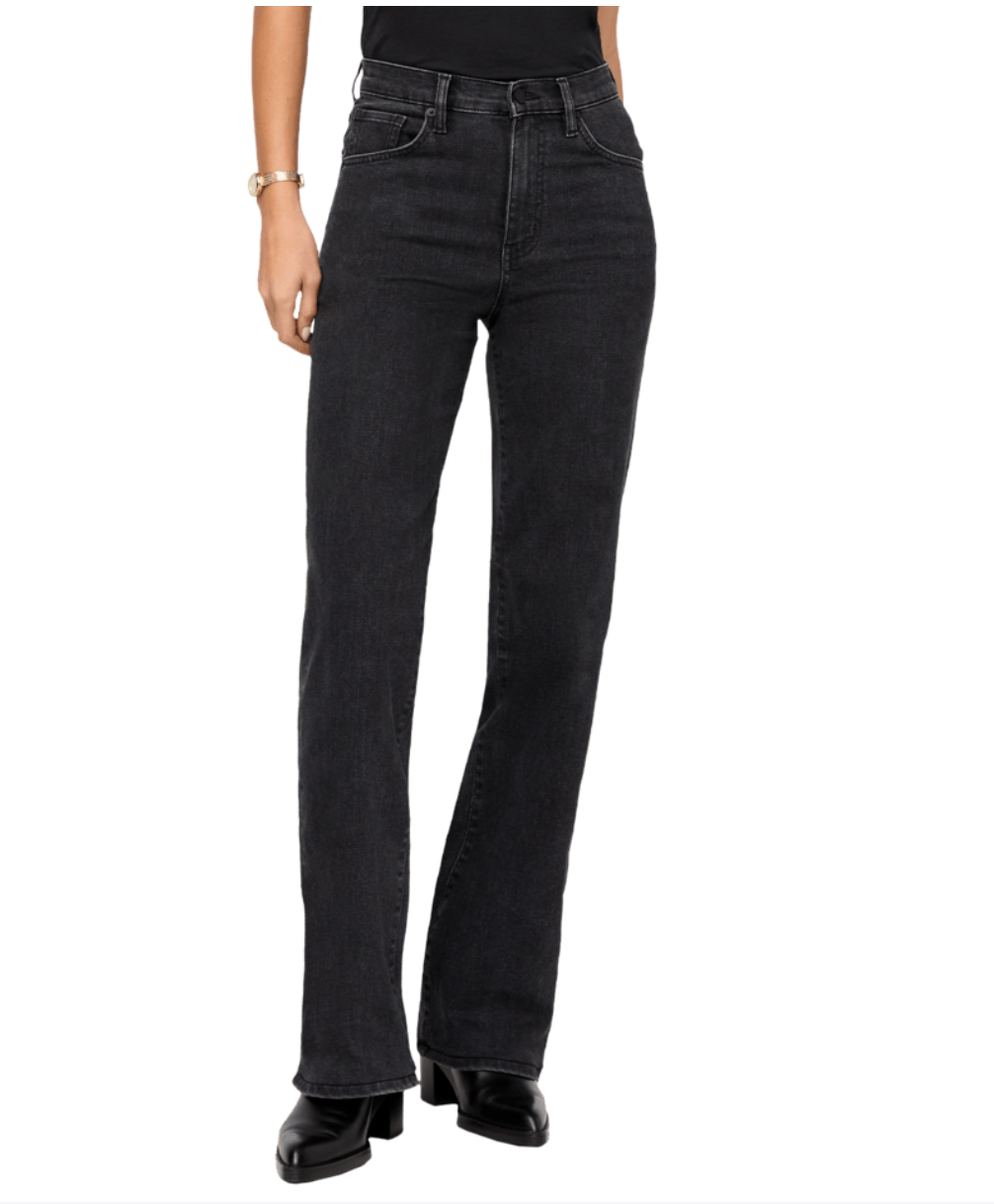 Performance High Rise Wide Leg - Black Ash