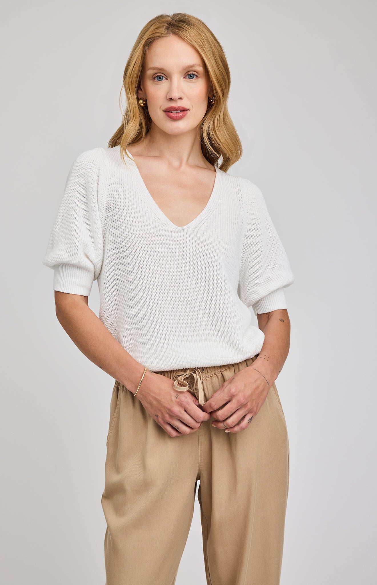 Phoebe Pullover Sweater- White