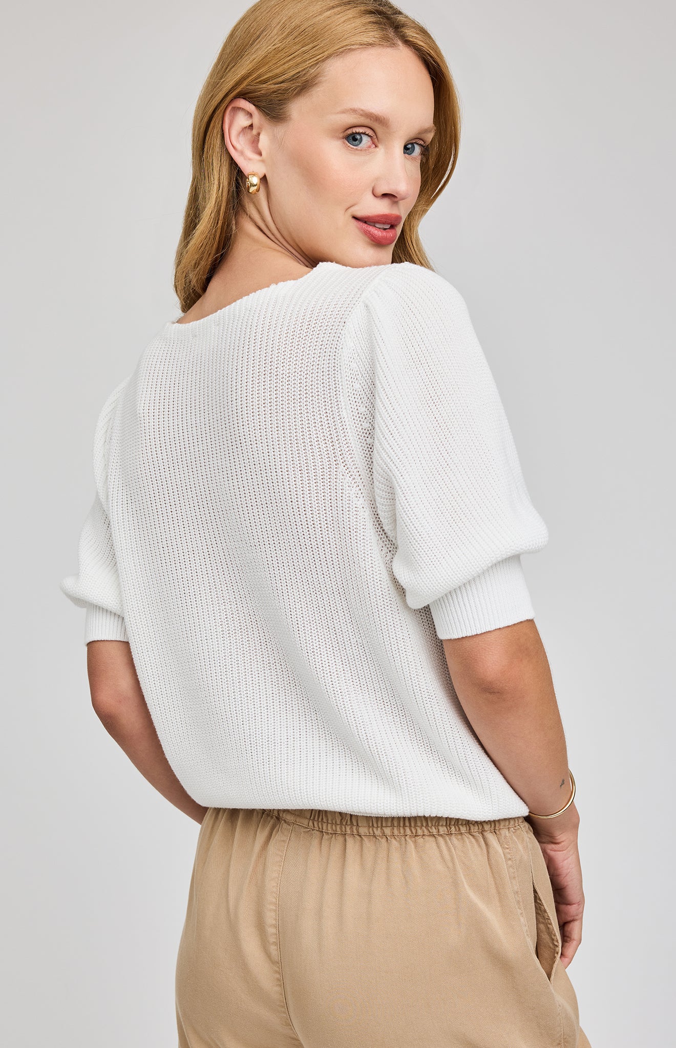 Phoebe Pullover Sweater- White