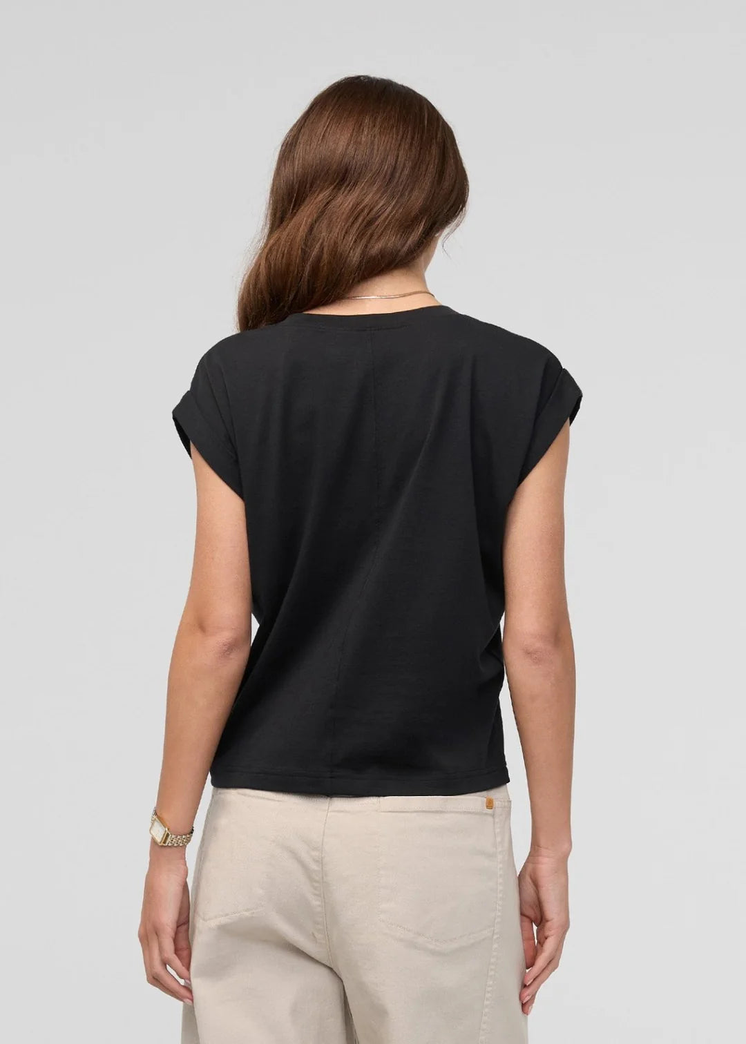 PurePima Dolman V-Neck - Black