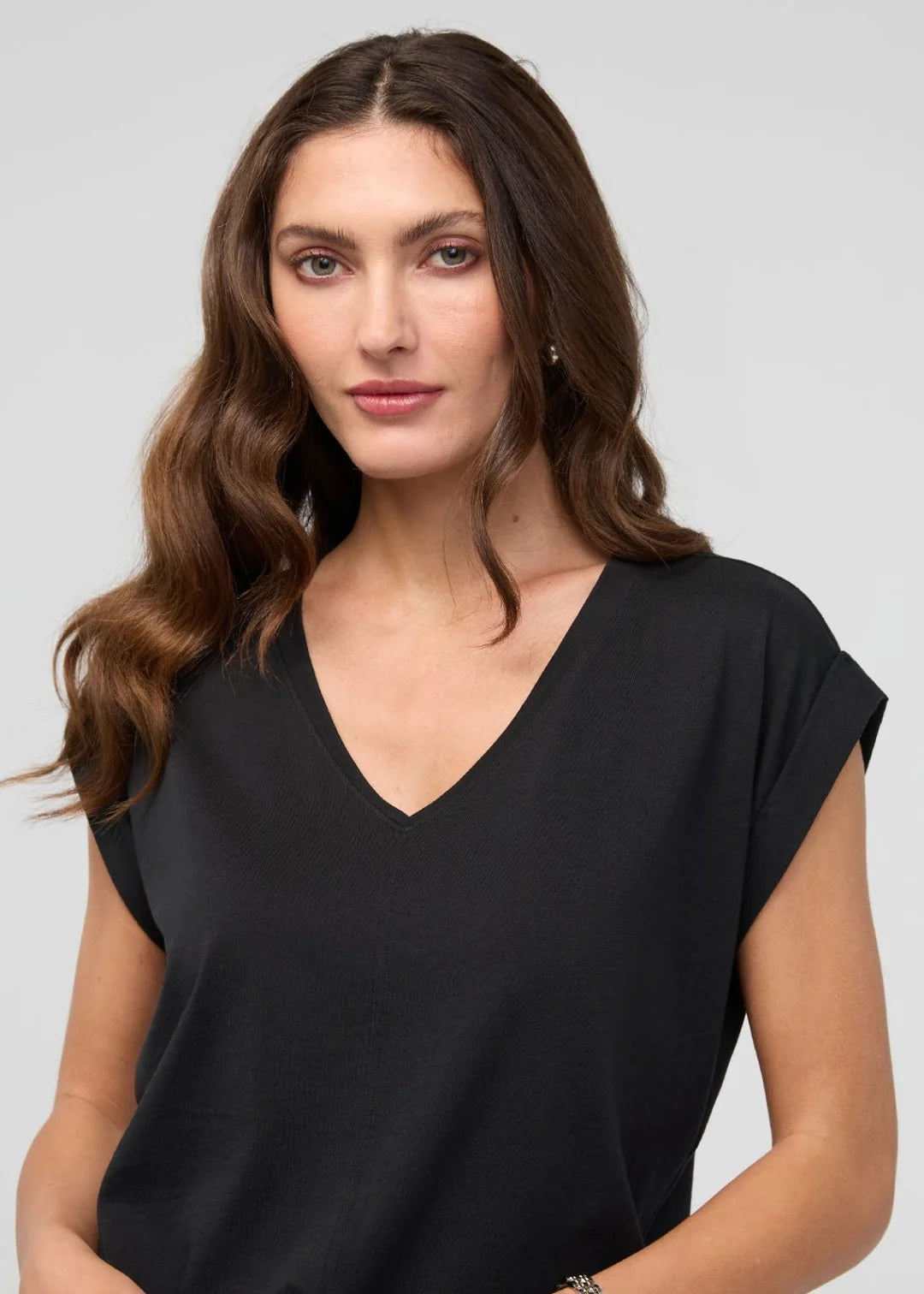 PurePima Dolman V-Neck - Black