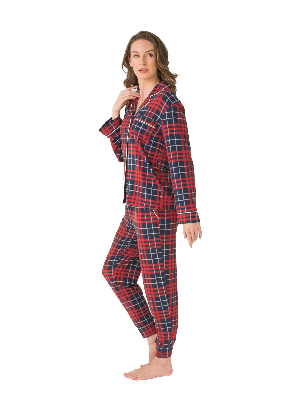 Pajama Set in Red Plaid