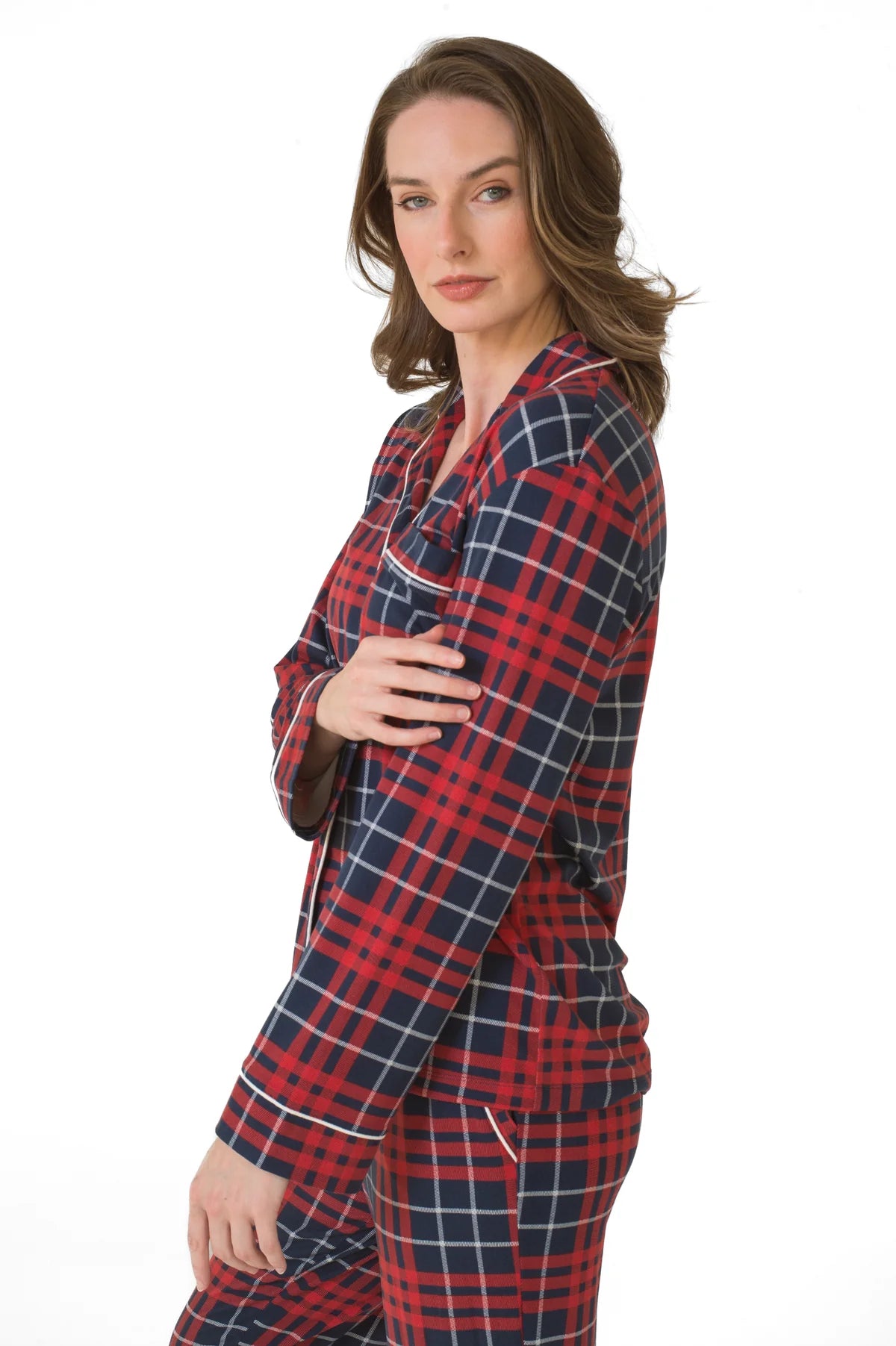 Pajama Set in Red Plaid