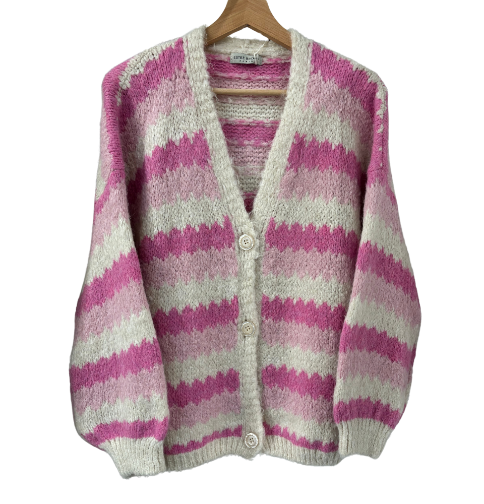 Pretty in Pink Button Cardi