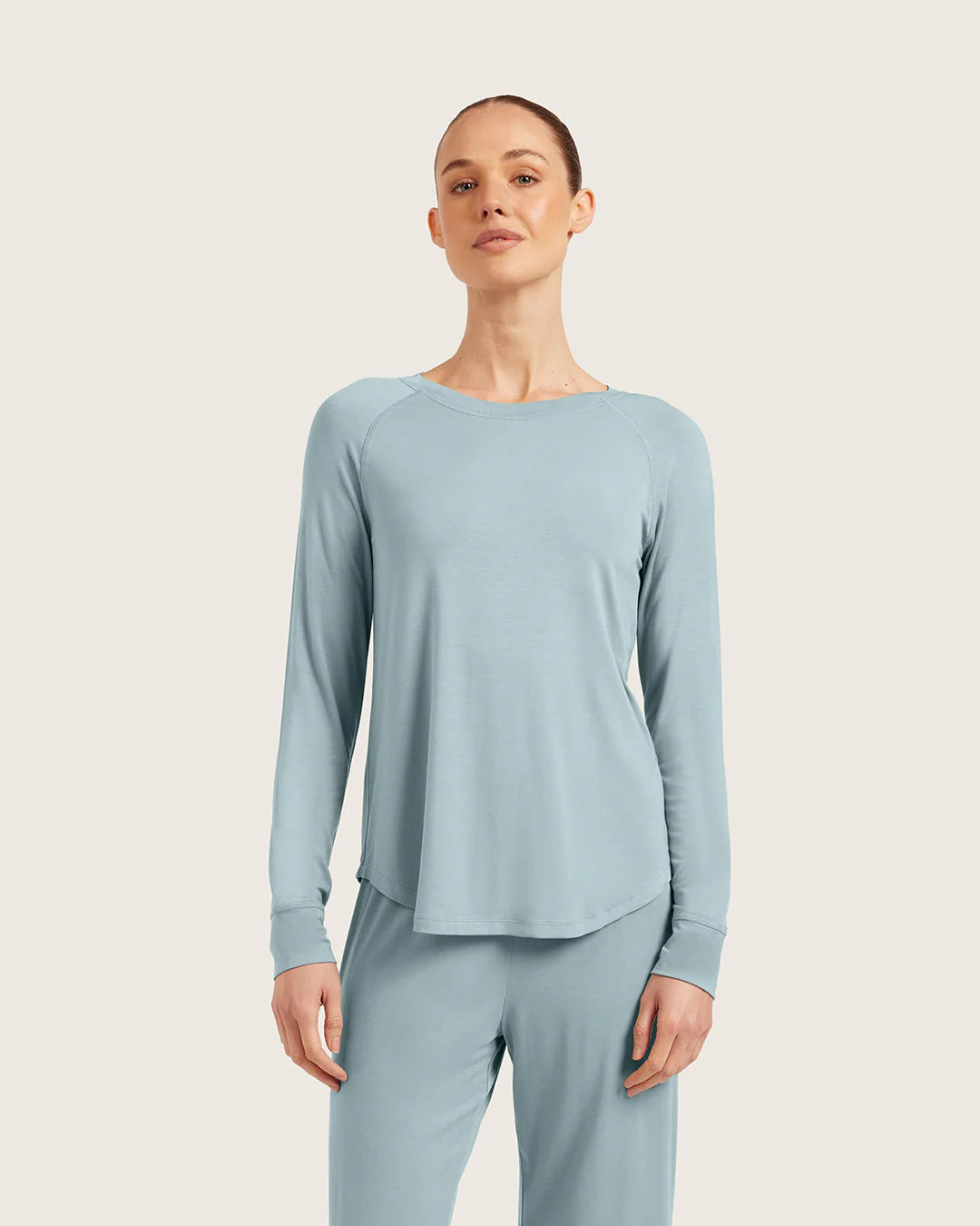 Raglan Sleep Top- Mineral Blue