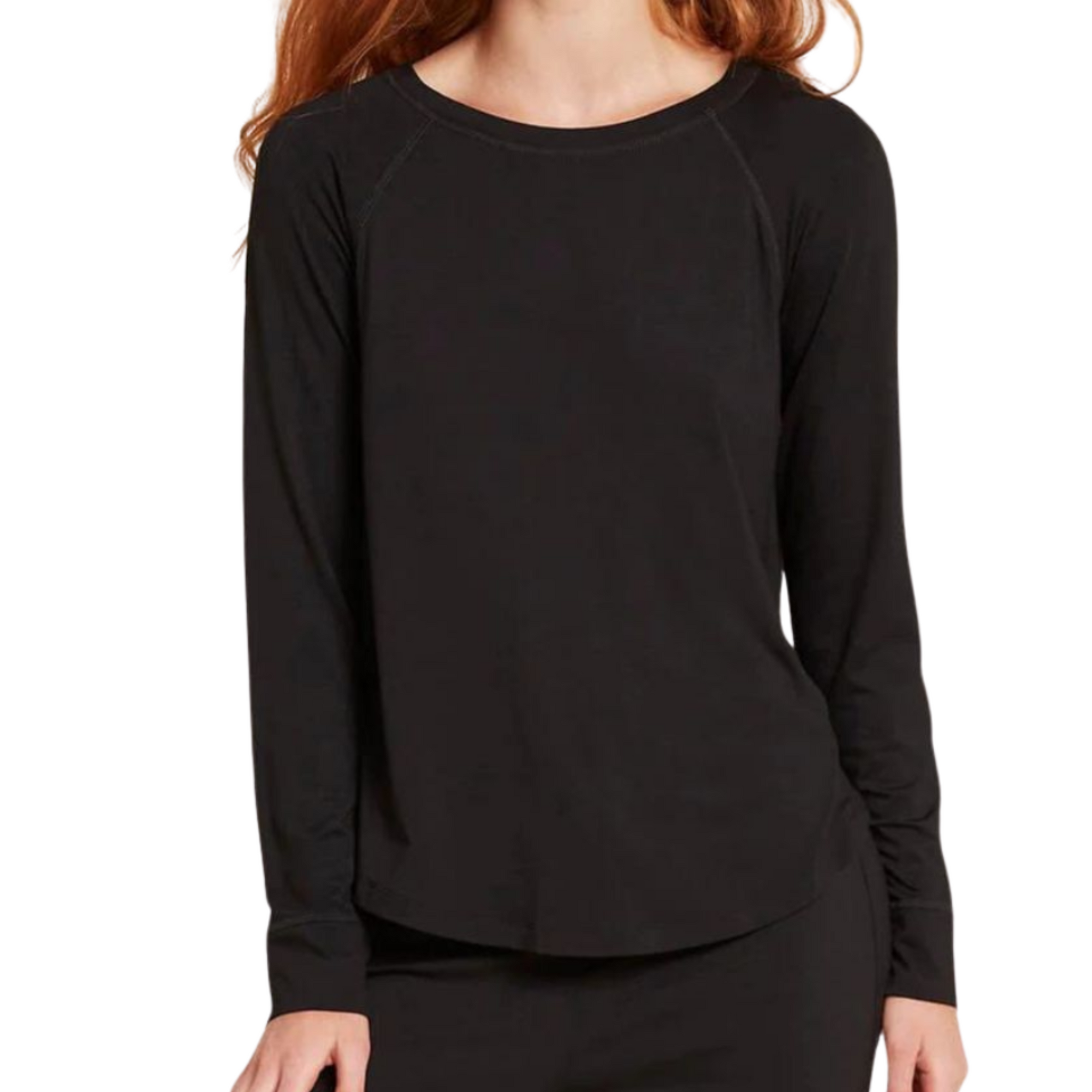 Raglan Sleep Top in Black