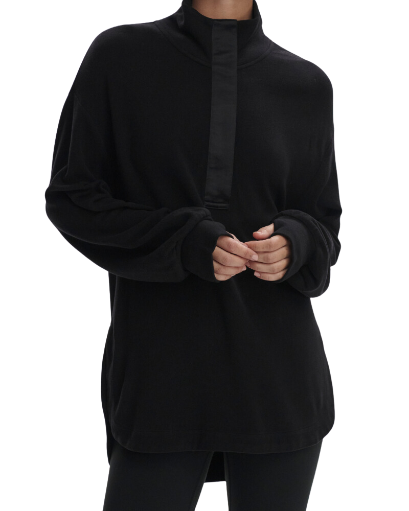 Roeder Half Zip in Black