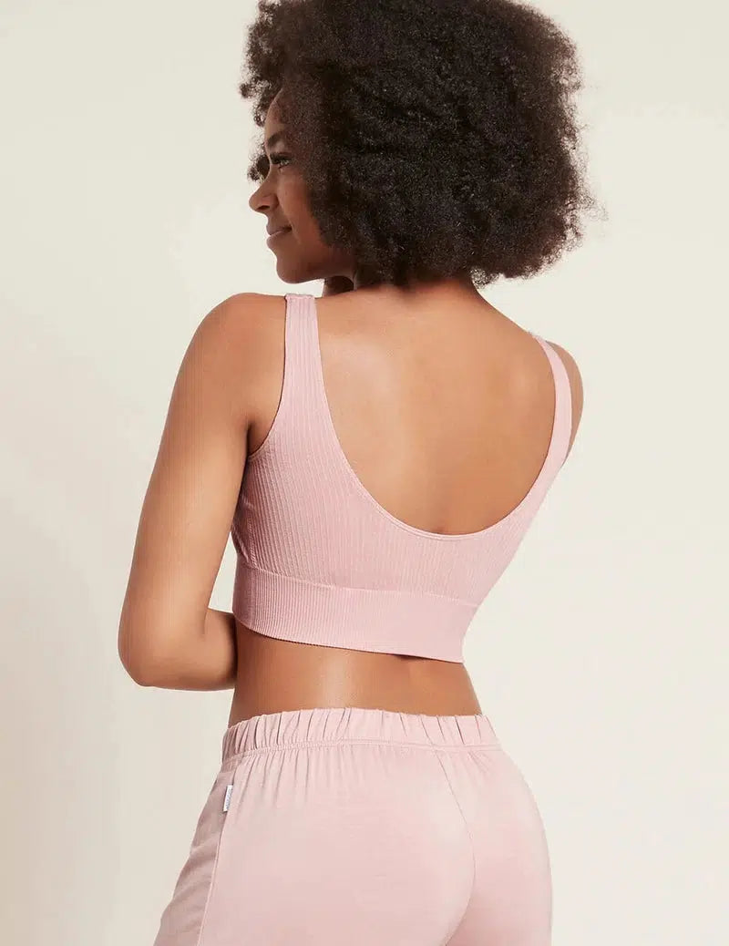 Dusty Pink Ribbed Seamless Bra - Boody – Honey on the Hill