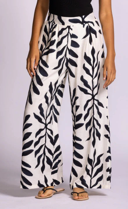 Riverside Viscose Pants- Navy
