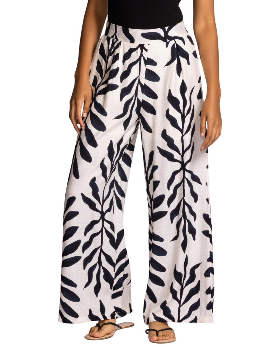 Riverside Viscose Pants- Navy